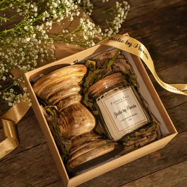 Lime Basil Mandarin Candle Gift Set
