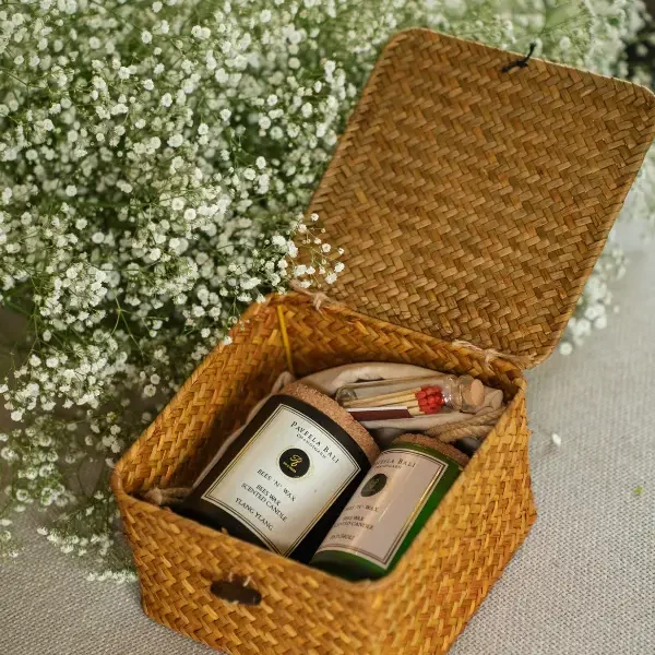 Beeswax Candle Gift Set – Ylang Ylang & Patchouli