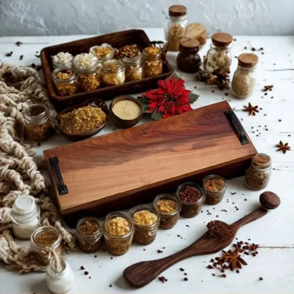 Wooden Artisan Serving Platter