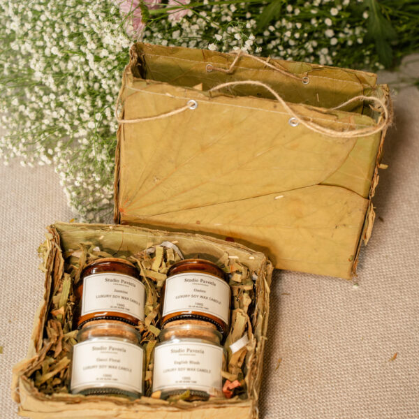 Soy Wax Candle Gift Box ( set of 4)