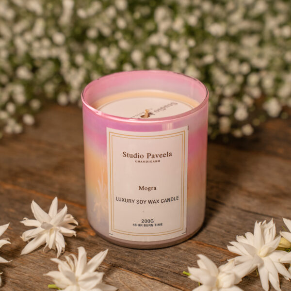 Mogra Luxury Soy Wax Candle – 200g