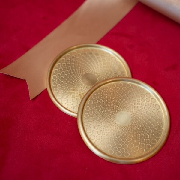 Brass coasters Set of 2