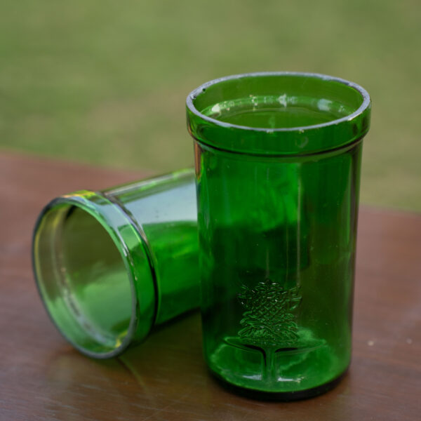 ReVibe Upcycled Glass Tumbler – Eco-Friendly Home Decor (1 Pc)