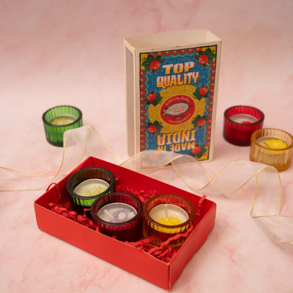 Set of 3 Glass Tea Light Holders @ ₹150
