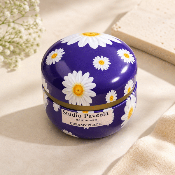 Creamy Peach Soy Wax Candle – 200 gm Long Lasting Scent