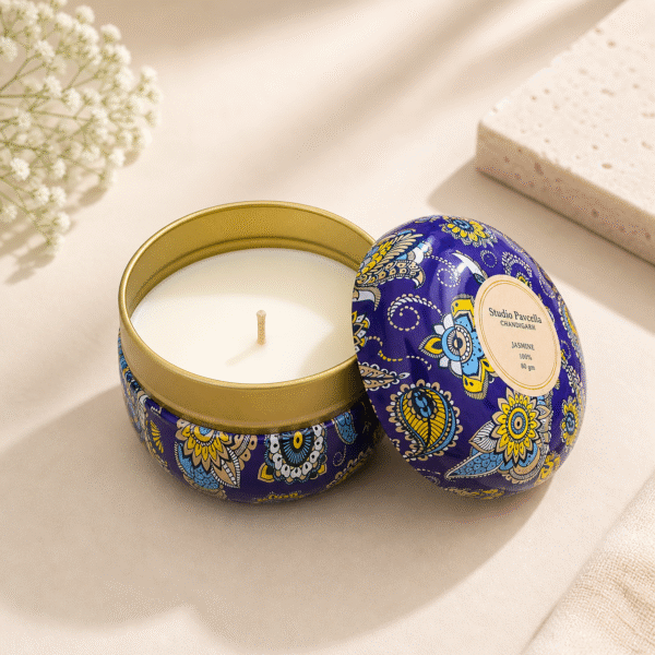 Jasmine Soy Wax Candle – 200 gm Long Lasting Fragrance