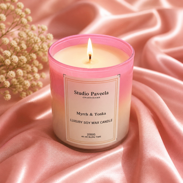 Myrrh & Tonka Soy Wax Candle – 200 g Luxury Scent