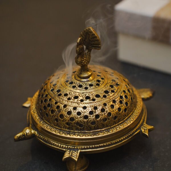Brass Dhoop Dhani – Antique Handcrafted Incense Burner
