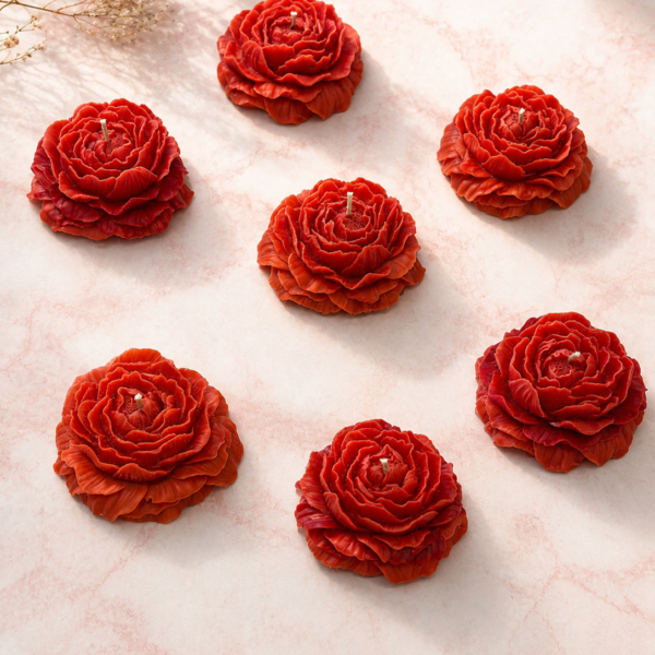 Peony Mould Candle