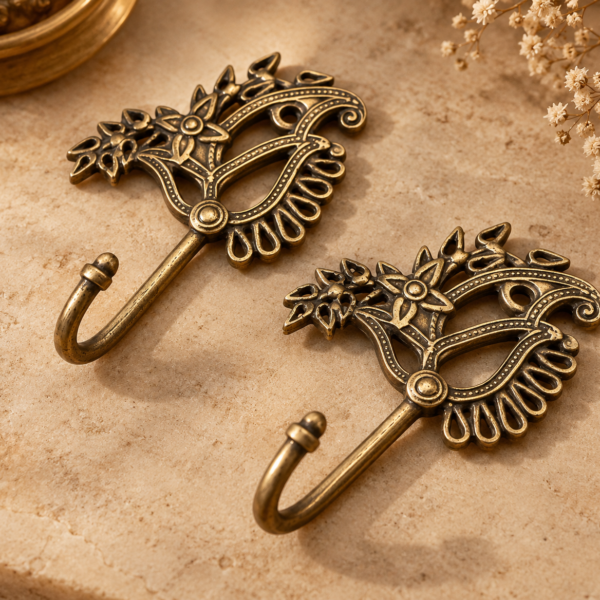 Antique Brass Wall Hooks