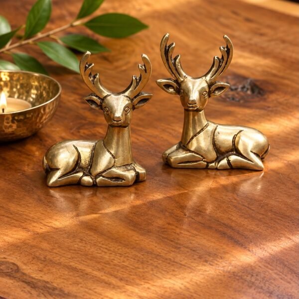 Decorative Deer Figurines – Pair